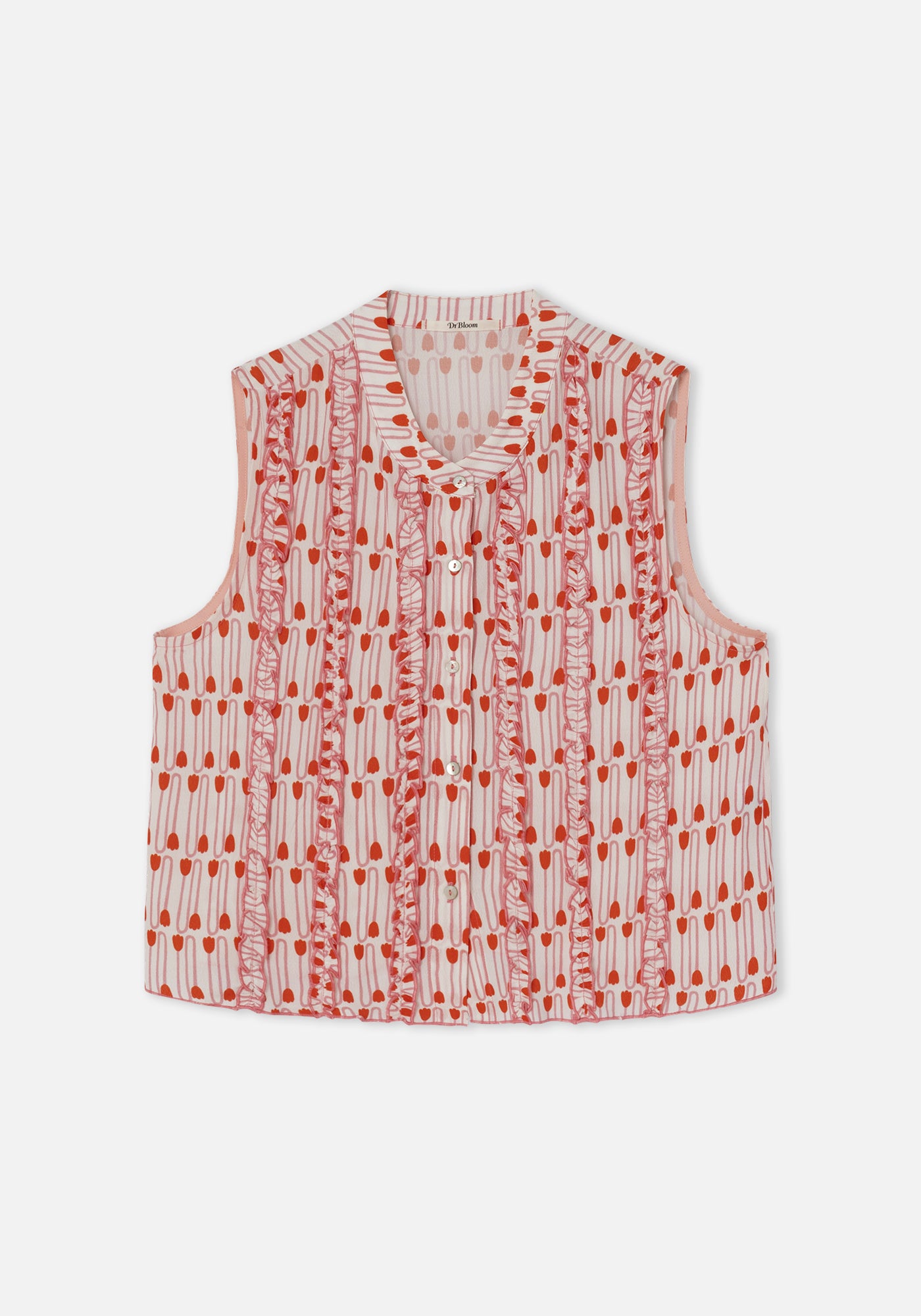 Bluse Tulpen Rosa