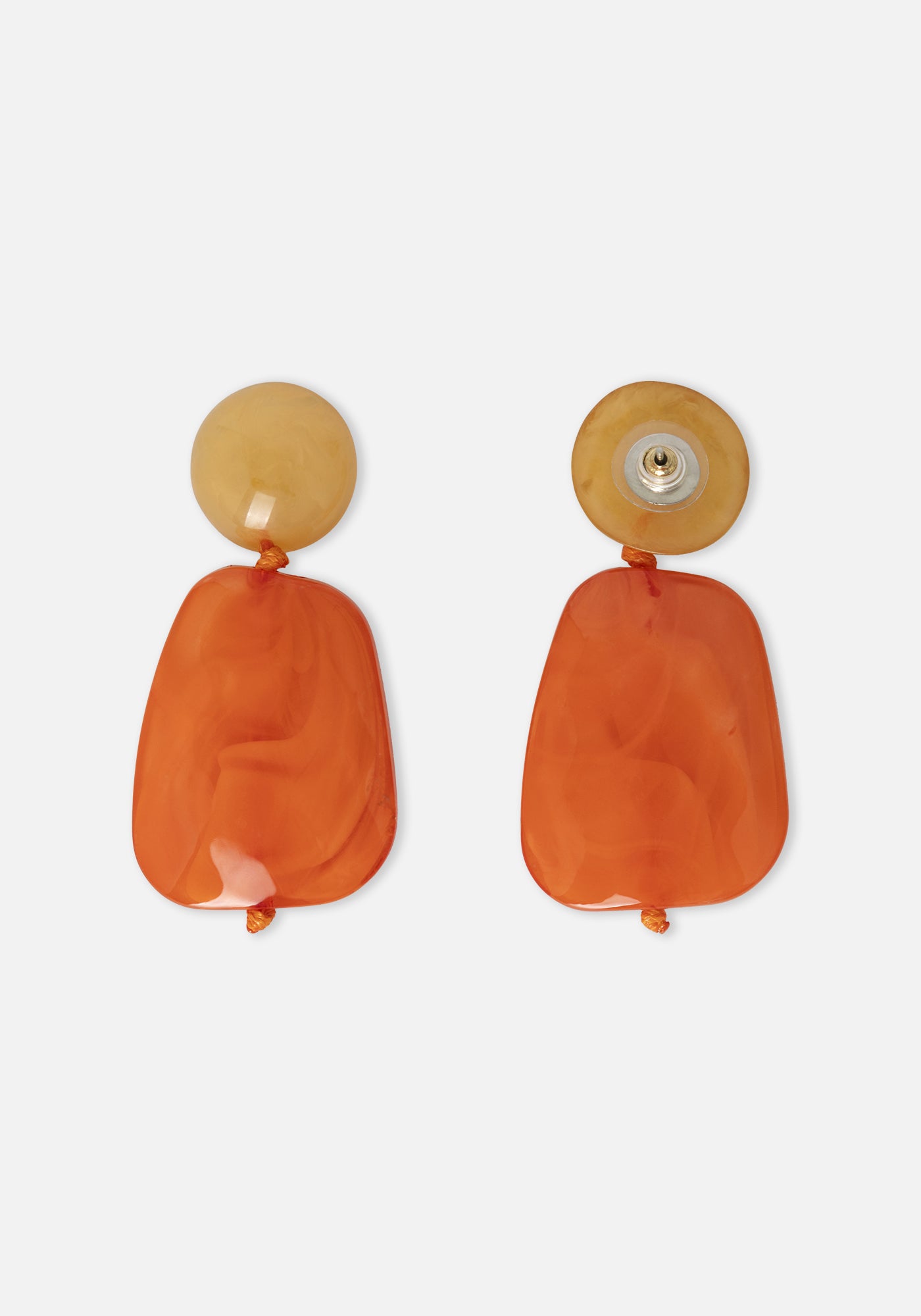 Orange Stone Earring