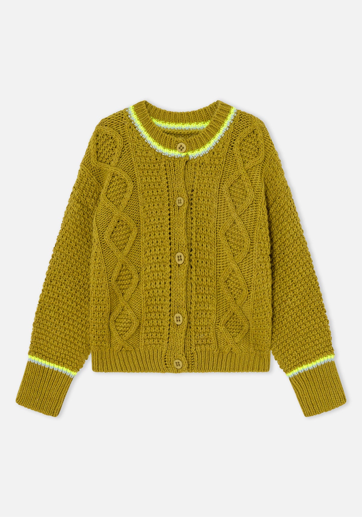 Jersey Cardigan Meadow Pistacho