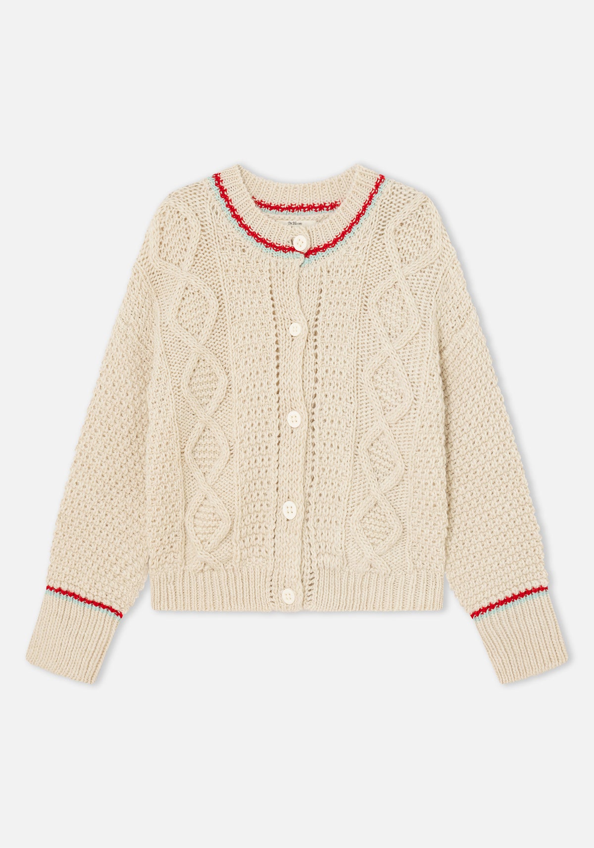 Jersey Cardigan Meadow Crudo
