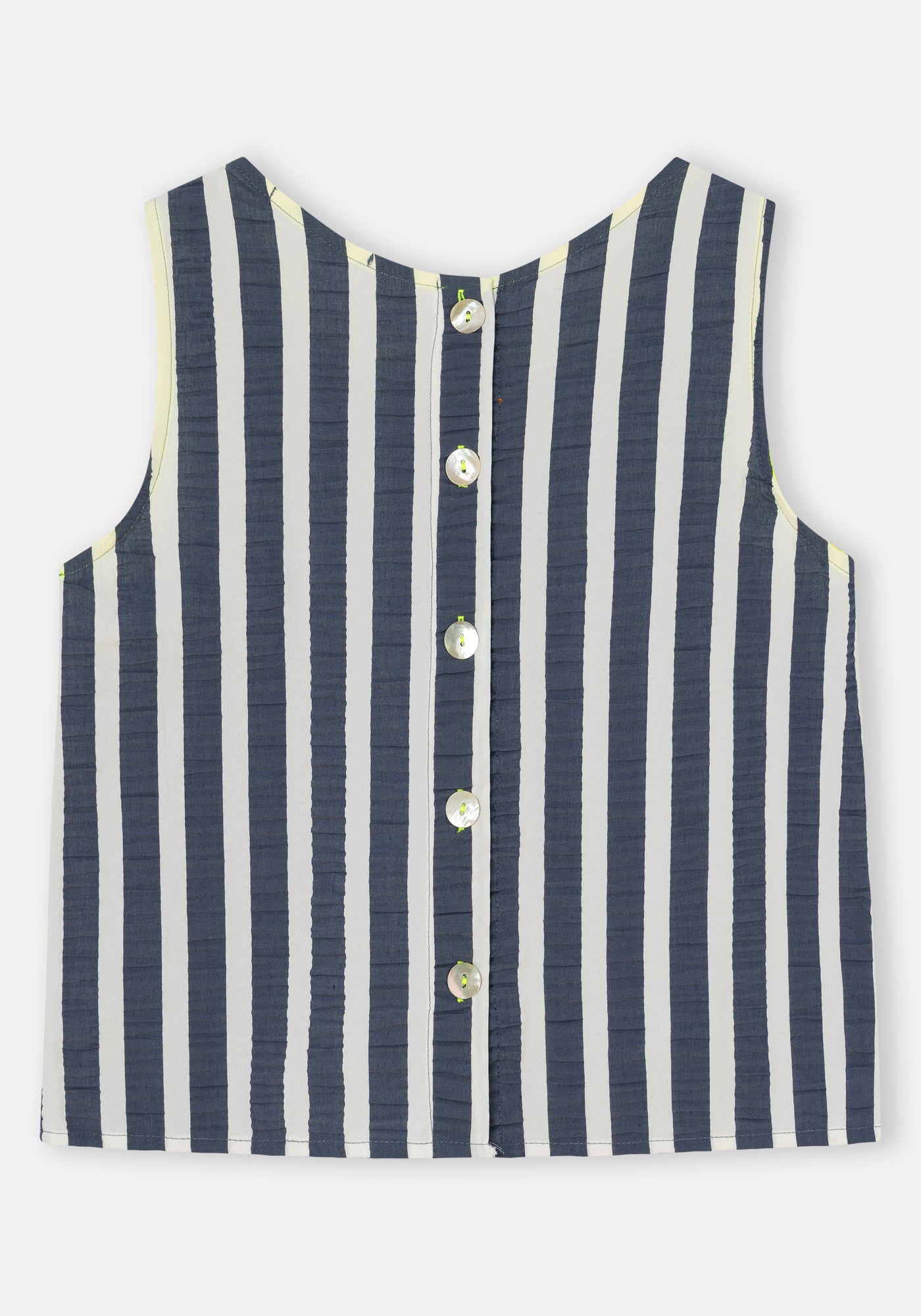 Top Ana Righe Blu
