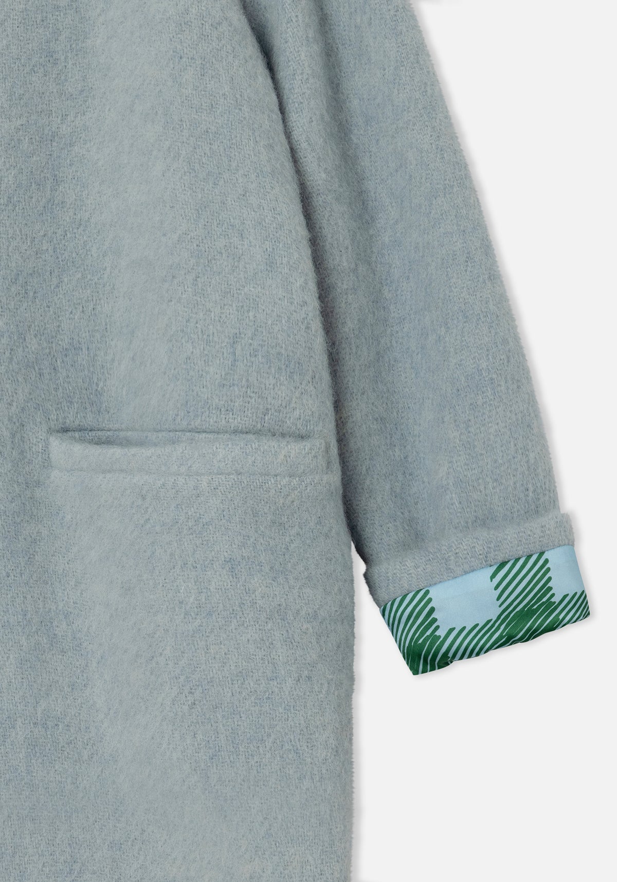 Sky Blue Como Coat