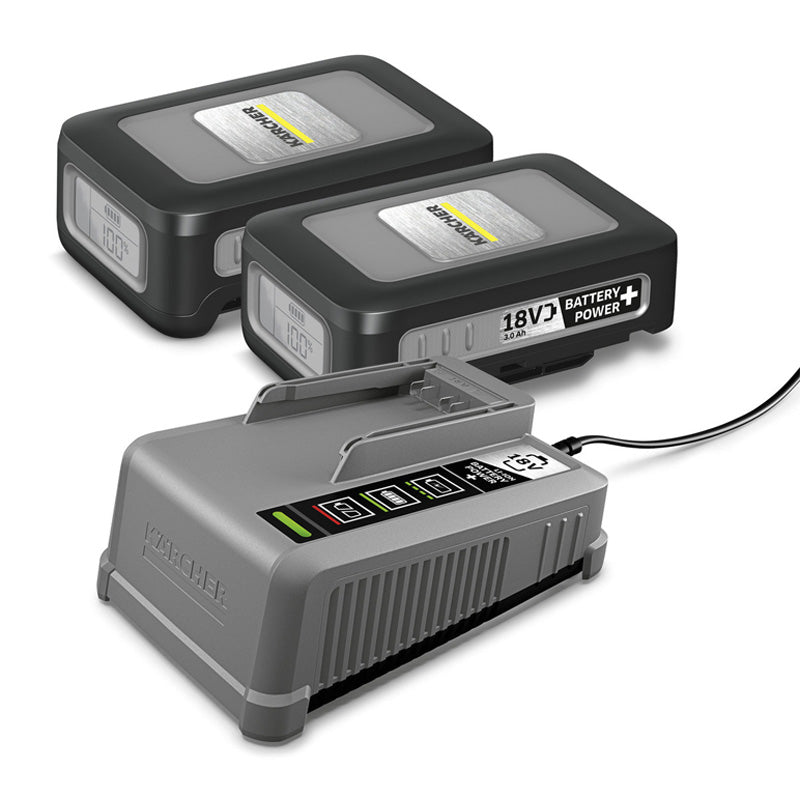 Kit Batteries + chargeur KÄRCHER - 2 * 18 V/3