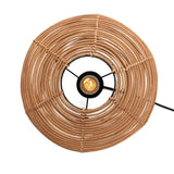 Lampe à poser Esteban en rotin - ⌀ 32 cm - marron