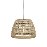 Abat-jour pour suspension Marin en herbes marines - diamètre 40 cm - marron