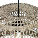 Abat-jour pour suspension Marin en herbes marines - diamètre 40 cm - marron