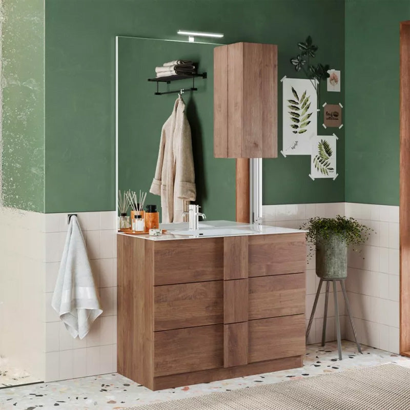 Meuble salle de bain sur pieds ARREDOBAGNO CAMPANELLI 3 tiroirs + vasque 80cm