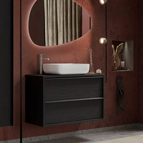 Meuble salle de bain suspendu ARREDOBAGNO CAMPANELLI 2 tiroirs + vasque à poser 110cm