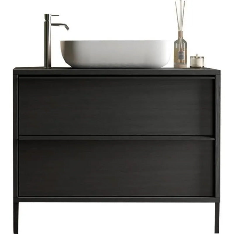 Meuble salle de bain sur pieds ARREDOBAGNO CAMPANELLI 2 tiroirs + vasque à poser 92cm