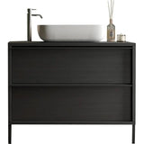 Meuble salle de bain sur pieds ARREDOBAGNO CAMPANELLI 2 tiroirs + vasque à poser 92cm