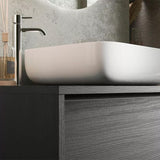 Meuble salle de bain suspendu ARREDOBAGNO CAMPANELLI 2 tiroirs + vasque à poser 110cm