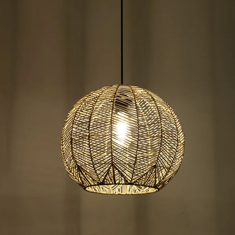 Abat-jour pour suspension Mia en rotin - ⌀ 38 cm - naturel