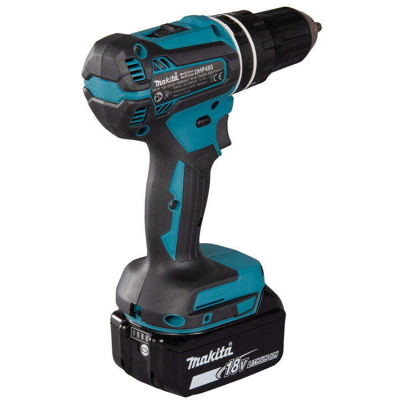Perceuse visseuse Brushless 18V  DHP485RMJ  2 x 4 Ah - Ø 13 mm - 50 Nm en Makpak