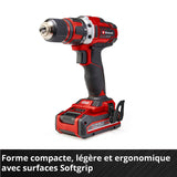 Perceuse-Visseuse sans fil EINHELL TE-CD 18/40-1 Li (2x1,5 Ah)