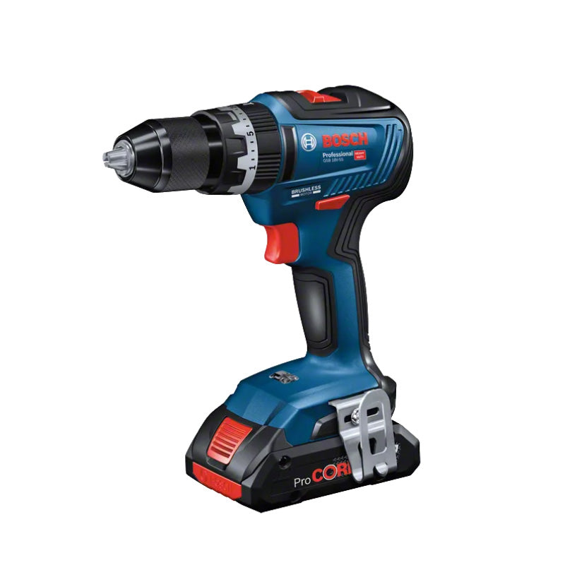 Perceuse - Visseuse à percussion sans fil BOSCH GSB 18V-55 - 06019H5303 Professionnal avec coffret