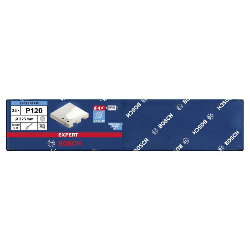 Abrasif réticulé BOSCH Expert M480 - Pour ponceuses pour cloison sèche 225mm - 25 pièces