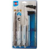 Lot de 5 lames de scie sabre LEMAN 7750.05 - Bois et métal