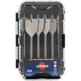 Coffret 10 mèches à bois LEMAN 304.500.10 - Plates - 6 pans - Acier WS