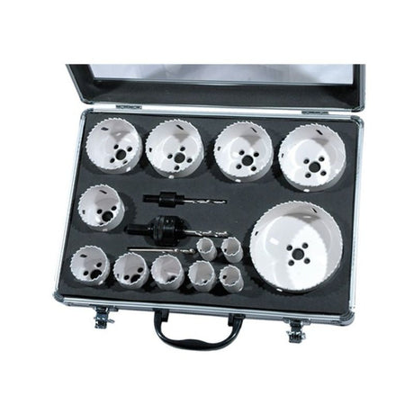 Coffret de 13 trépans HSS bi-métal LEMAN 5013 - 18 pièces