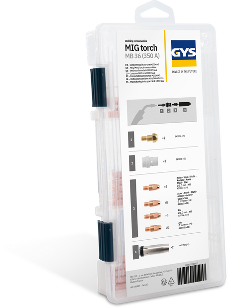 Coffret torche MIG 350A (MB36) GYS 041417