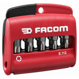 Jeu de 10 embouts de vissage FACOM E.112PB TORX 1/4