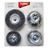 ‎Lot de 4 brosses rondes acier MAKITA D-65729