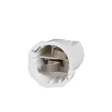 Douille automatique à baïonnette B22 100W coloris blanc ZENITECH 841505