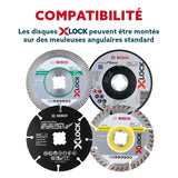 Plateau à lamelles BOSCH Professional X-LOCK X571 Best for Metal Ø 125 mm