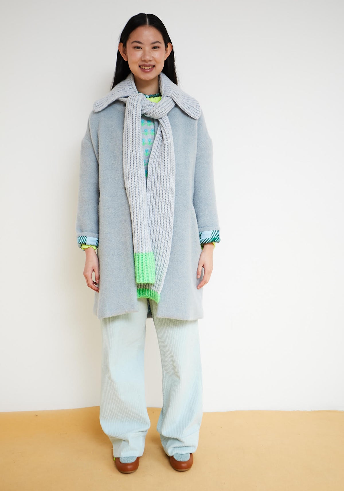 Sky Blue Como Coat